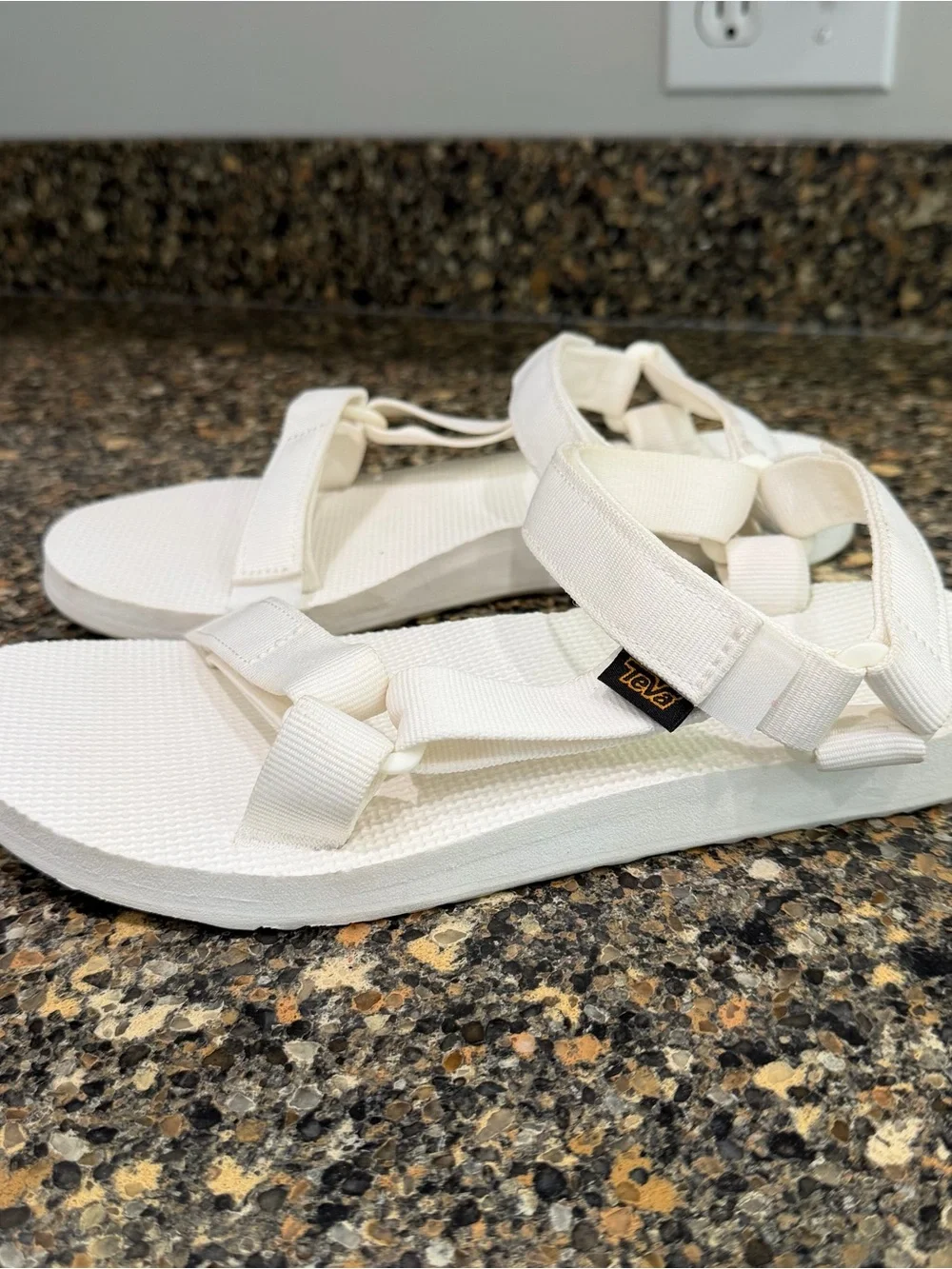 Teva White Women's Adjustable Sport Sandals 9